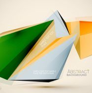 Geometric shapes in the air Vector abstract background N131