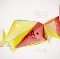 Geometric shapes in the air Vector abstract background N132