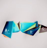 Geometric shapes in the air Vector abstract background N133