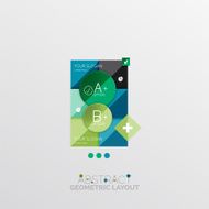 Modern abstract geometric info banner N55