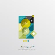 Modern abstract geometric info banner N57