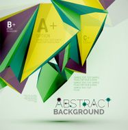Geometric shapes in the air Vector abstract background N134