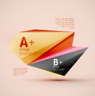 Geometric shapes in the air Vector abstract background N136