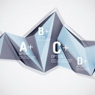 Geometric shapes in the air Vector abstract background N138