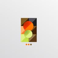Modern abstract geometric info banner N58