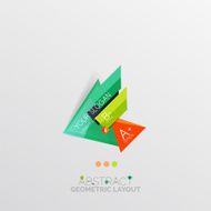 Modern abstract geometric info banner N60