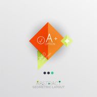Modern abstract geometric info banner N61