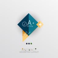 Modern abstract geometric info banner N65