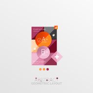 Modern abstract geometric info banner N66