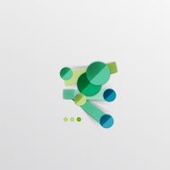 Modern abstract geometric info banner N67