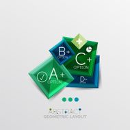 Modern abstract geometric info banner N68