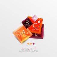 Modern abstract geometric info banner N70