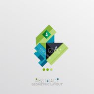 Modern abstract geometric info banner N71
