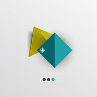Modern abstract geometric info banner N73
