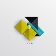 Modern abstract geometric info banner N74