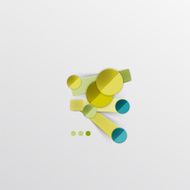 Modern abstract geometric info banner N75