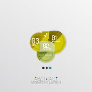 Modern abstract geometric info banner N76