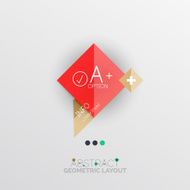 Modern abstract geometric info banner N79