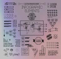Transparent business Infographics Shadows options N3