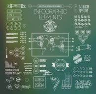 Transparent business Infographics Shadows options N13