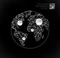 Modern elements of info graphics World Map and typography