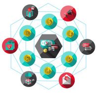 Money Flat icon set for Web and Mobile Application N8