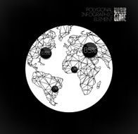 Modern elements of info graphics World Map and typography N9