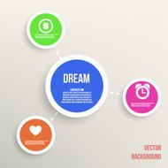 Infographic design on the grey background vector