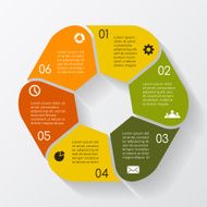 Modern vector info graphic for business project N97