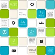 Modern vector info graphic for business project N98