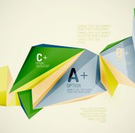 Geometric shapes in the air Vector abstract background N139