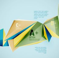 Geometric shapes in the air Vector abstract background N140