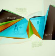Geometric shapes in the air Vector abstract background N141