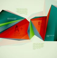 Geometric shapes in the air Vector abstract background N143