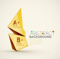 Geometric shapes with sample text Abstract template N79