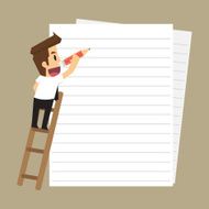 businessman taking notes on paper N2