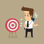 businessman successful in the goals that aim N3