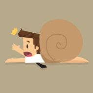 businessmen slowly lagging behind in doing business