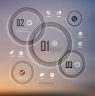 Transparent business Infographics Shadows options N56
