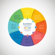 Vector circle infographic N52