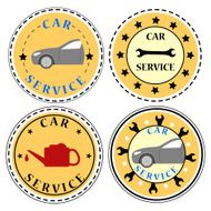 Car service icon set N3