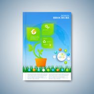 Modern template layout brochure magazine flyer booklet cover or report N4