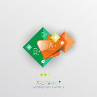 Modern abstract geometric info banner N81