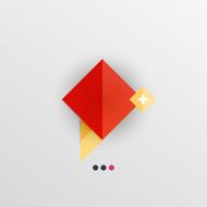 Modern abstract geometric info banner N82