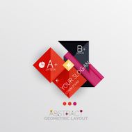 Modern abstract geometric info banner N83