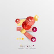 Modern abstract geometric info banner N84