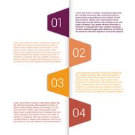 Set of infographic template layouts Flow chart secuence numbered banner N24