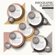 abstract trendy infographic elements design