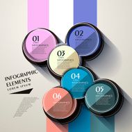 abstract trendy infographic elements design N3