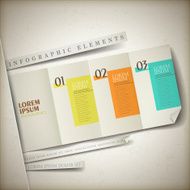 retro attractive infographic elements design
